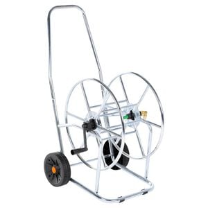 vidaXL Hose Reel Cart for 262.5 ' 3/4" Hose Steel