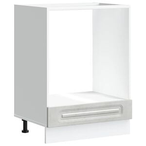 vidaXL Oven Cabinet Concrete gray Engineered wood Compact