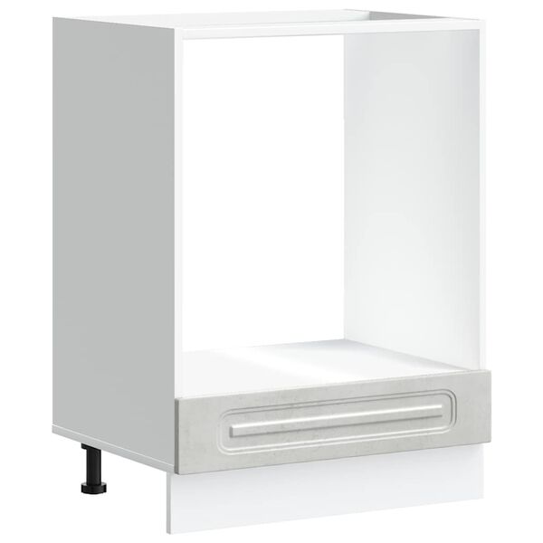 vidaXL Oven Cabinet Concrete gray Engineered wood Compact