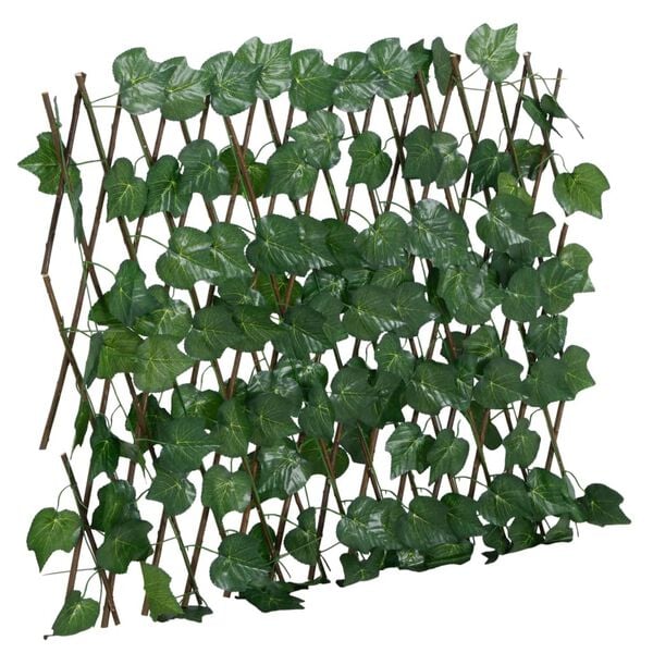 vidaXL Artificial Grape Leaf Trellis Expandable Green 5 pcs 74.8x23.6"