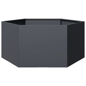 vidaXL Garden Planter Anthracite Steel Large Decorative Inlays