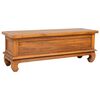 vidaXL TV Cabinet Natural Teak Solid Teak Wood Standard
