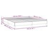 vidaXL Bed Frame Light gray Polyester Queen Bed Frame Rectangular
