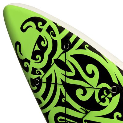 vidaXL Inflatable Stand Up Paddleboard Set 120.1"x29.9"x5.9" Green