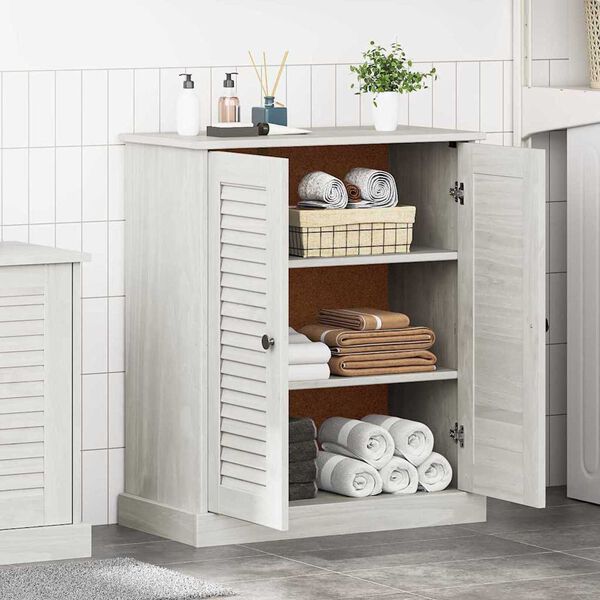 vidaXL Bathroom Cabinet Other VIGO Brown Solid pine wood