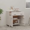 vidaXL Sideboard White Solid pine wood 31.1 x 15.7 x 31.5 in Sideboard