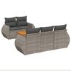 vidaXL Garden Sofa Set Grey, Dark Grey