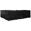vidaXL Garden Furniture Cover Black Polyethylene, Aluminum L-Shaped