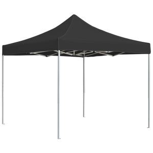 vidaXL Party Tent Anthracite Aluminum alloy 9.8 ft x 9.8 ft Collapsible