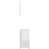 vidaXL Bathroom Furniture Set High gloss white Engineered Wood Standard