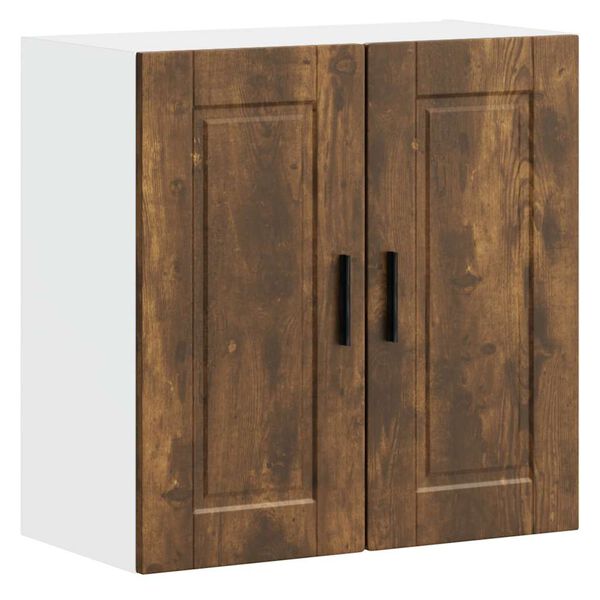 vidaXL Kitchen Wall Cabinet Smoked oak Engineered wood