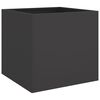vidaXL Planter Set of 2 Black Cold-rolled steel Medium Durable