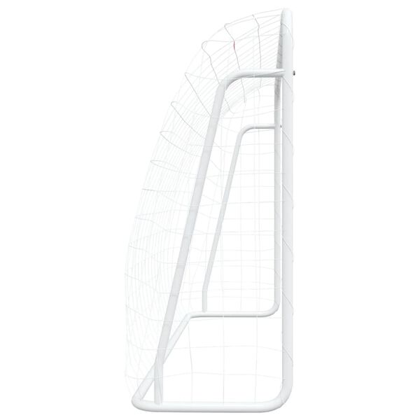 vidaXL Football Goal with Net White 84.3x29.5x59.8" Steel&Polyester