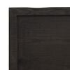 vidaXL Bathroom Countertop Dark Brown 23.6 x 11.8 x (0.8-1.6) " Treated Solid Wood