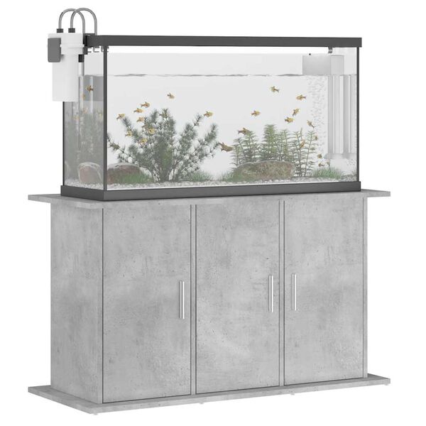vidaXL Aquarium Stand Concrete gray Engineered wood 39.8 x 16.1 x 22.8 in