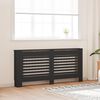 vidaXL Radiator Cover Black 67.7"x7.5"x32.1" MDF