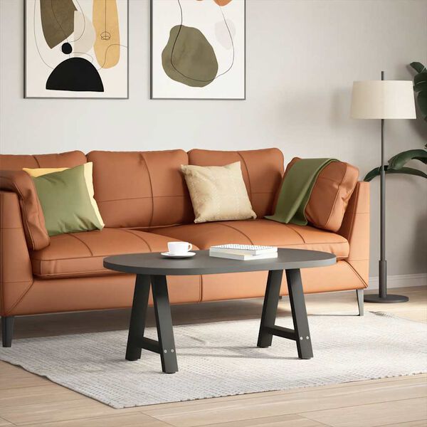 vidaXL Coffee Table Leg Black Powder-coated steel Adjustable