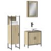 vidaXL Bathroom Furniture Set Sonoma oak