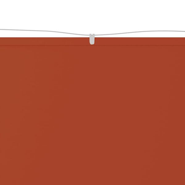 vidaXL Vertical Awning Terracotta Oxford Fabric 23.6 x 315.0 in
