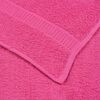 vidaXL Guest Towel Pack of 2 Pink 100% Cotton 11.8x19.7 in Guest Towel