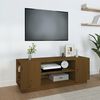 vidaXL TV Cabinet Honey Brown Solid Pine Wood TV Cabinet Rectangular