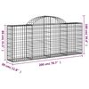 vidaXL Gabion Basket Set of 25 Silver Galvanized Iron Extra Tall