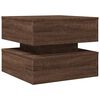 vidaXL Coffee Table Brown Oak Engineered Wood 19.7x19.7x15.7 in