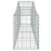 vidaXL Arched Gabion Baskets 18 pcs 78.7"x11.8"x15.7"/23.6" Galvanized Iron