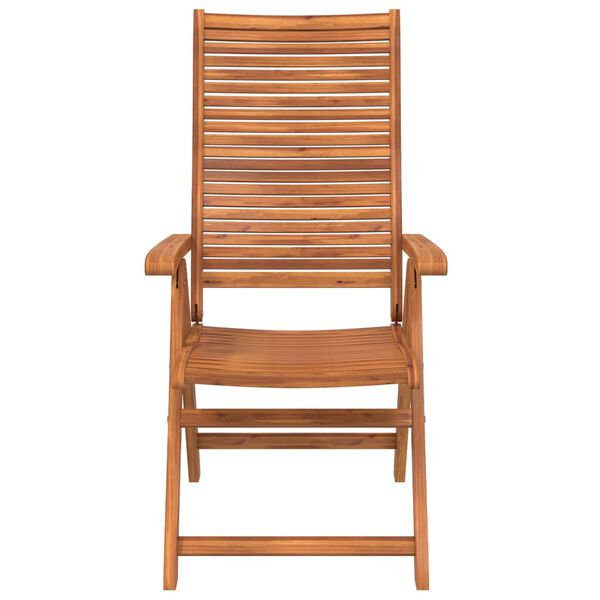 vidaXL Garden Chair Set of 4 Natural wood Solid Acacia wood