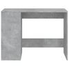 vidaXL Desk Concrete Gray Engineered Wood Medium Storage Desk