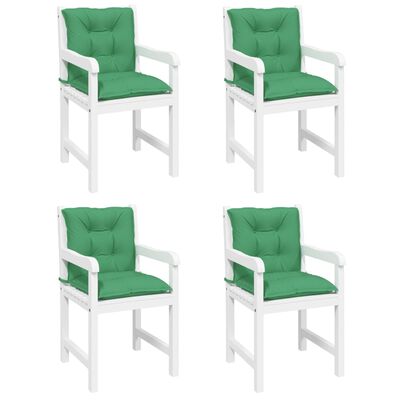 vidaXL Garden Chair Cushions 4 pcs Green 39.4"x19.7"x2.8"