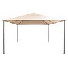 vidaXL Gazebo Beige Steel frame, Oxford fabric 13.1 x 13.1 x 9.8 ft