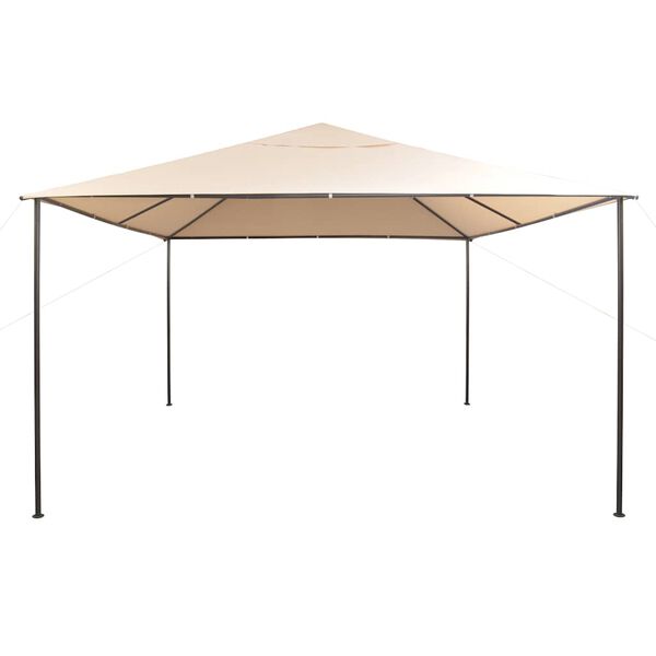 vidaXL Gazebo Beige Steel frame, Oxford fabric 13.1 x 13.1 x 9.8 ft