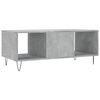 vidaXL Coffee Table Concrete grey Engineered wood, Iron Medium