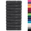 vidaXL Hand Towel Set of 10 Charcoal 100% Cotton 19.7 x 39.4 in