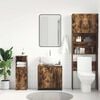 vidaXL Bathroom Cabinet Smoked oak Engineered wood 23.6 x 13.0 x 24.0 in