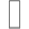 vidaXL Firewood Rack Matt Black 31.5x11.0x87.4" Steel