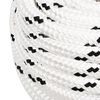 vidaXL Braided Boat Rope White 0.63 "x82.0 ' Polyester