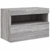 vidaXL TV Wall Cabinet Grey Sonoma Engineered Wood Medium