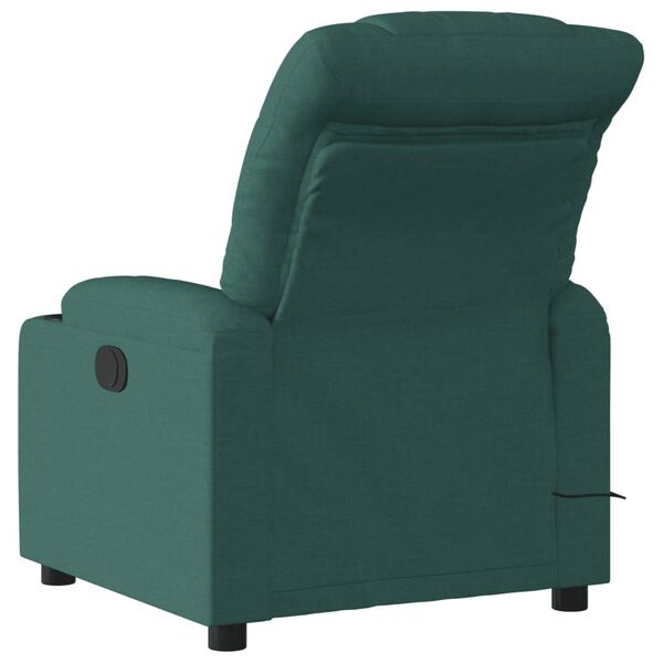 vidaXL Electric Massage Recliner Chair Dark Green