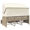 vidaXL Garden Sofa Beige