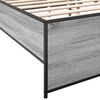 vidaXL Bed Frame Grey Sonoma Engineered wood and Metal Super King