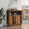 vidaXL LED Sideboard Old Wood 27.95 x 13.58 x 29.53 in Engineered Wood