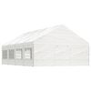 vidaXL Gazebo with Roof White 29.3'x19.3'x12.3' Polyethylene