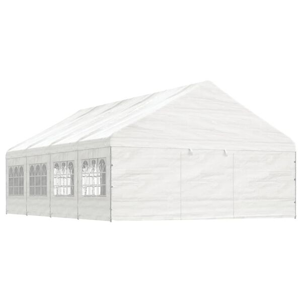 vidaXL Gazebo with Roof White 29.3'x19.3'x12.3' Polyethylene