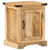 vidaXL Bedside Cabinet Natural Solid mango wood Compact Bedside Cabinet