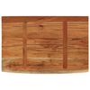 vidaXL Wall Shelf Natural Wood Solid Acacia wood Medium Durable