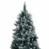 vidaXL Artificial Pre-lit Christmas Tree with Ball Set&Pine Cones 59.1"