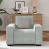 vidaXL Sofa Chair Light grey Velvet, Metal, Plywood, Solid Wood