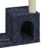 vidaXL Cat Tree Dark grey Sturdy wood, plush, sisal Medium Cat Tree